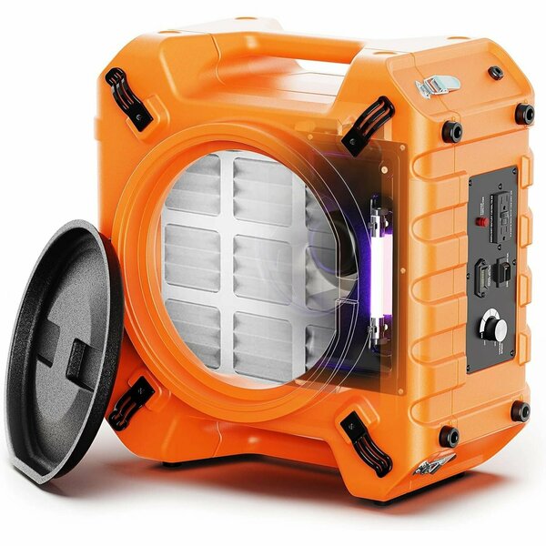 Alorair Air Filter System AIR SCRUBBER UV-C LIGHT STERILIZATION PureAiro HEPA Pro 970-Orange